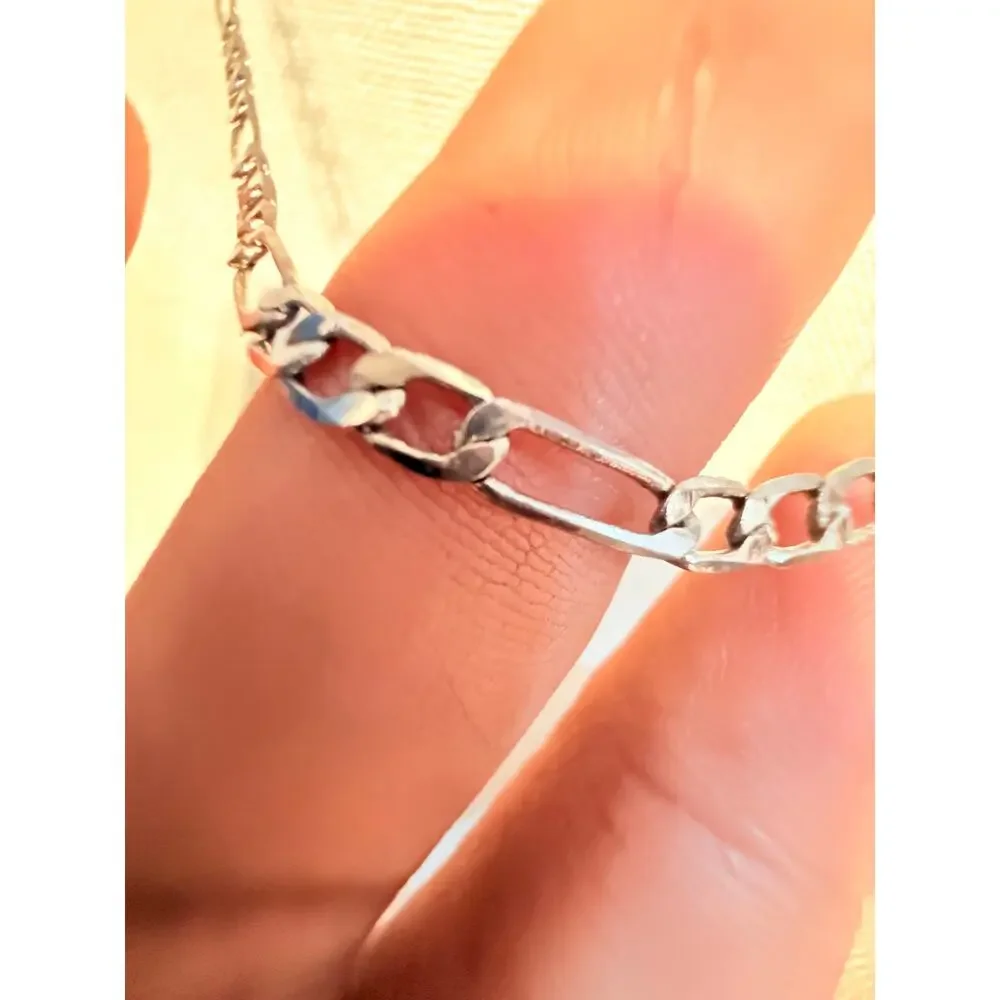 Vintage Figaro Chain Necklace 18”